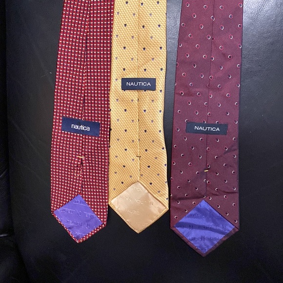 Three mens nautical neckties that are silk - Picture 2 of 2
